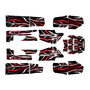 yamaha banshee350 graphics kit 1987-2012 prime series red