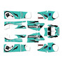 yamaha banshee350 graphics kit 1987-2012 speed series teal