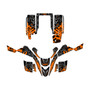 yamaha yfs200 graphics kit 1988-2006 revolt series orange