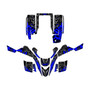 yamaha yfs200 graphics kit 1988-2006 revolt series blue