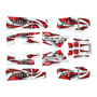 yamaha banshee350 graphics kit 1987-2012 swift series red