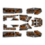 yamaha banshee350 graphics kit 1987-2012 vision series orange
