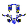 yamaha yfs200 graphics kit 1988-2006 warrior series blue