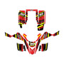 yamaha yfs200 graphics kit 1988-2006 warrior series red