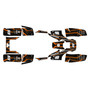 yamaha warrior350 graphics kit all years electron series orange