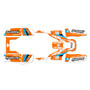 yamaha warrior350 graphics kit all years factory series orange