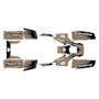 yamaha warrior350 graphics kit all years fracture series tan