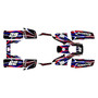 yamaha warrior350 graphics kit all years prime series red