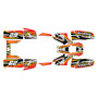 yamaha warrior350 graphics kit all years shred series red