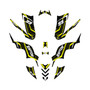 yamaha raptor90 graphics kit 2009-2015 electron series yellow
