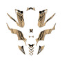 yamaha raptor90 graphics kit 2009-2015 future series tan