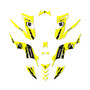 yamaha raptor90 graphics kit 2009-2015 speed series yellow