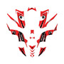 yamaha raptor90 graphics kit 2009-2015 speed series red