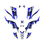 yamaha raptor90 graphics kit 2009-2015 swift series blue