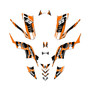 yamaha raptor90 graphics kit 2009-2015 swift series orange