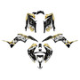 yamaha raptor90 graphics kit 2016-2026 carnage series gold