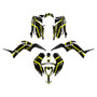 yamaha raptor90 graphics kit 2016-2026 electron series yellow