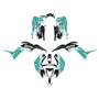 yamaha raptor90 graphics kit 2016-2026 fracture series teal