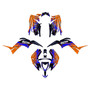 yamaha raptor90 graphics kit 2016-2026 fracture series orange
