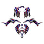 yamaha raptor90 graphics kit 2016-2026 prime series red