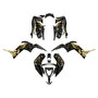 yamaha raptor90 graphics kit 2016-2026 revolt series gold