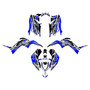 yamaha raptor90 graphics kit 2016-2026 shred series blue