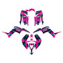 yamaha raptor90 graphics kit 2016-2026 warrior series magenta