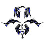 yamaha raptor110 graphics kit 2024-2026 rebel series blue