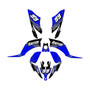 yamaha raptor250 graphics kit all years fracture series blue