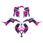 yamaha raptor110 graphics kit 2024-2026 warrior series magenta