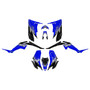 yamaha raptor350 graphics kit all years fracture series blue
