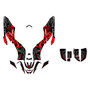 yamaha raptor125 graphics kit all years revolt series red