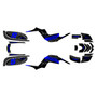 yamaha raptor660 graphics kit 2001-2005 turbo series blue-shift
