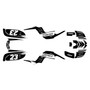yamaha raptor660 graphics kit 2001-2005 viper series white
