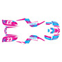 yamaha raptor660 graphics kit 2001-2005 viper series magenta-shift