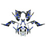 yamaha raptor700 graphics kit 2006-2012 dash series blue