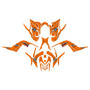 yamaha raptor700 graphics kit 2006-2012 predator series orange