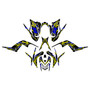 yamaha raptor700 graphics kit 2006-2012 prime series yellow