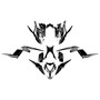 yamaha raptor700 graphics kit 2013-2026 blitz series white