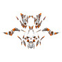 yamaha raptor700 graphics kit 2006-2012 swift series orange