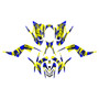 yamaha raptor700 graphics kit 2006-2012 swift series yellow