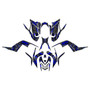 yamaha raptor700 graphics kit 2006-2012 swift series blue-shift