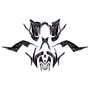 yamaha raptor700 graphics kit 2006-2012 vizion series smoke