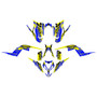 yamaha raptor700 graphics kit 2013-2026 future series yellow