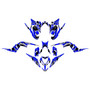 yamaha raptor700 graphics kit 2013-2026 klutch series blue