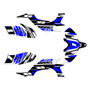 yamaha yfz450 graphics kit 2004-2008 blazing series blue