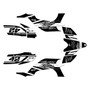 yamaha yfz450 graphics kit 2004-2008 blitz series white
