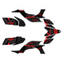 yamaha yfz450 graphics kit 2004-2008 crusher series red