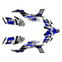 yamaha yfz450 graphics kit 2004-2008 crusher series blue-shift