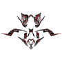 yamaha raptor700 graphics kit 2013-2026 prime series red